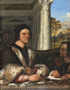 Portrait of Ferry Carondelet with his Secretary by Sebastiano Del Piombo