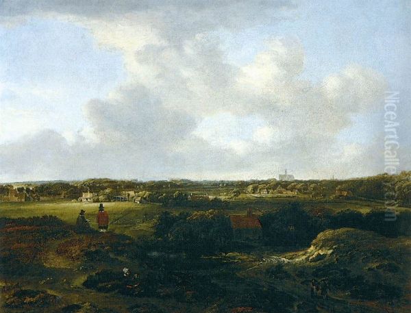 View of Haarlem from the Dunes - view 1