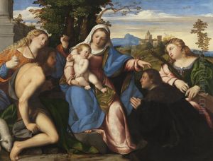 The Virgin and Child with Saints and a Donor by Palma Vecchio