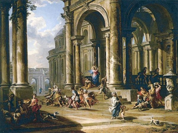 Expulsion of the Moneychangers from the Temple - view 1