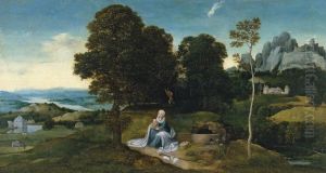 Landscape with the Rest on the Flight into Egypt by Joachim Patinir