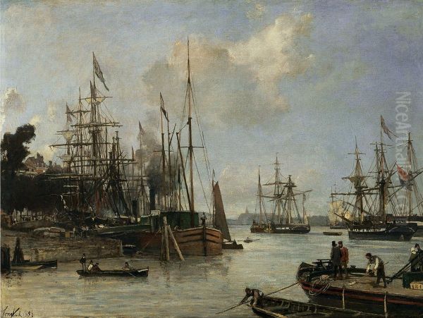 A View of the Harbour, Rotterdam - view 1