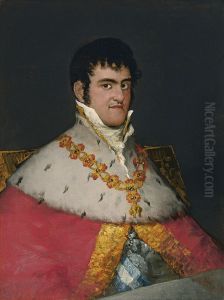 Portrait of Ferdinand VII by Francisco Goya Fuendetodos
