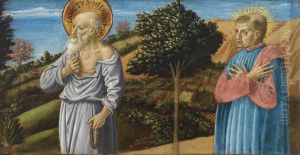 Saint Jerome and the blessed Bartolo Buompedoni of San Giminiano Saint Jerome and the blessed Bartolo Buompedoni of San Giminiano