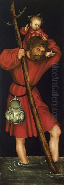 Saint Christopher [verso, left wing] - view 1
