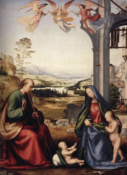 The Holy Family with St John the Baptist - view 1