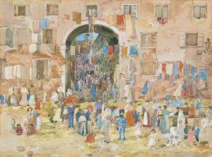 Riva degli Schiavoni, Castello (Venecia) by Maurice Prendergast