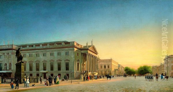 Ansicht der Koniglichen Oper und Unter den Linden, Berlin - view 1
