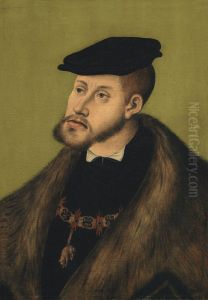 Portrait of the Emperor Charles V by Lucas Cranach the Elder