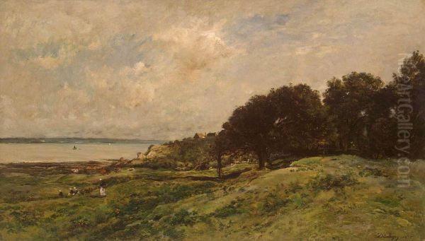 Seashore at Villerville - view 1