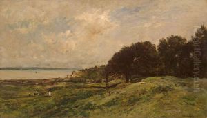 Seashore at Villerville by Charles-Francois Daubigny