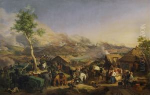 Battle of Smolensk on 5 (17) August 1812 by Peter von Hess