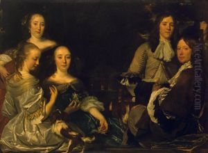 Family Portrait by Abraham Lambertsz van den Tempel