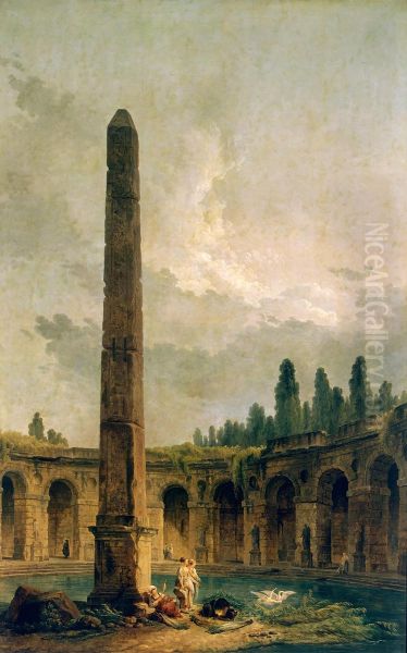 Decorative Landscape with an Obelisk - view 1