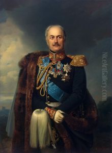 Portrait of Count Pavel Kiselev by Franz Kruger