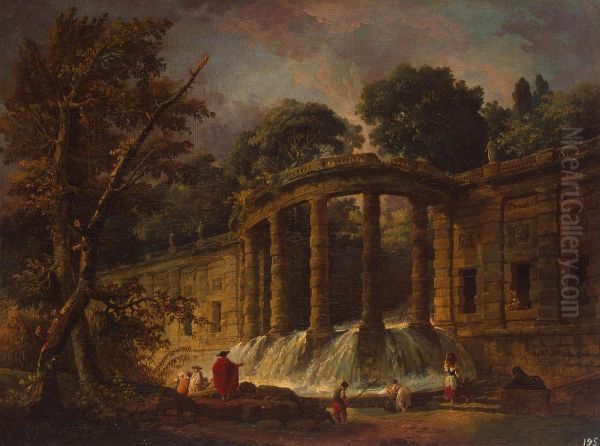 Pavilion with a Cascade - view 1