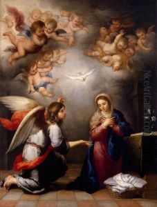Annunciation by Bartolome Esteban Murillo