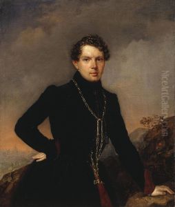 Portrait of Andrei Mouraviov by Pyotr Zakharov-Chechenets