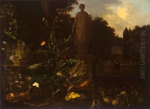Statue in a Park by Nicolaes de Vree