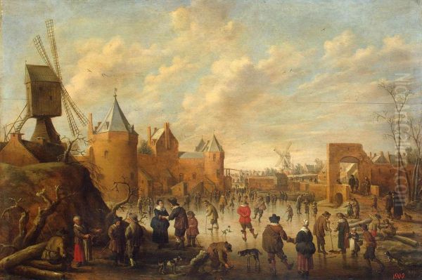 Winter in a Dutch Town - view 1