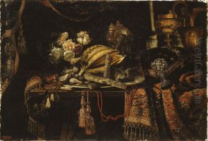 Still Life with a Melon by Francesco Maltese