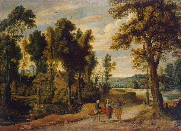 Christ on the Road to Emmaus - view 1