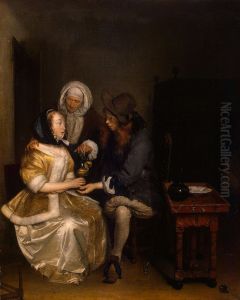 Het glas limonade by Gerard Ter Borch
