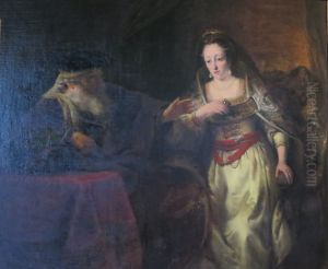 Nathan and Bathsheba (? ) by Ferdinand Bol