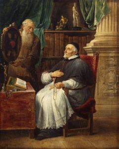 Portrait of Bishop Antonius Triest and His Brother Eugene, a Capuchin by David Teniers the Younger