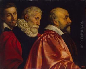 Group Portrait of Three Members of the Paris Council (fragment of the lost painting) by Frans Pourbus the younger