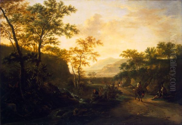 Italian Landscape with a Path - view 1