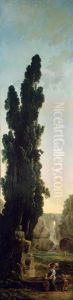 Cypresses by Hubert Robert