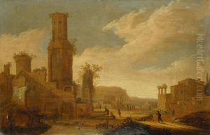 Landscape with ruins Landscape with ruins