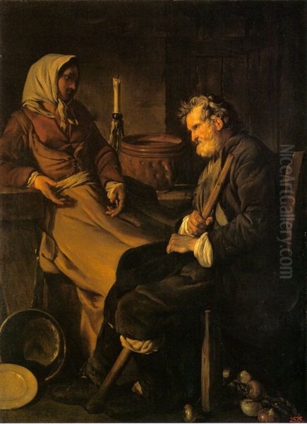 Old Man in the Kitchen - view 1
