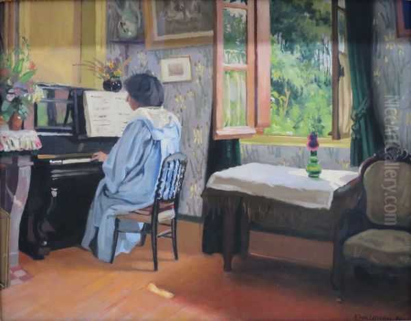 Lady at the Piano - view 1