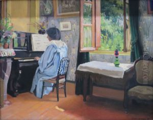 Lady at the Piano by Felix Vallotton