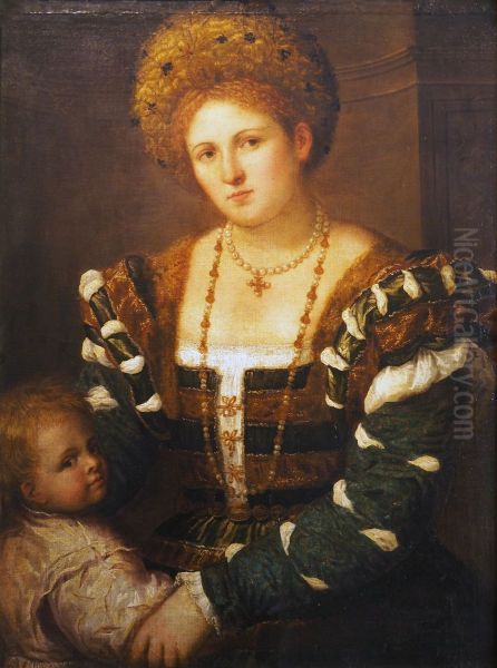 Ritratto di dama con figlio - view 1