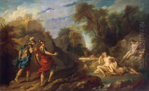 Messengers of Godfrey of Bouillon in Gardens of Armida
