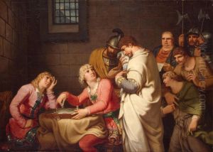 Conradin of Swabia and Friedrich of Baden Awaiting Sentence by Johann Heinrich Wilhelm Tischbein I