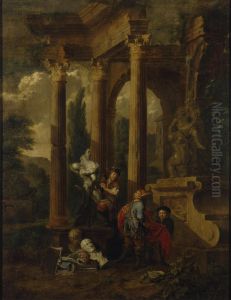 Visit to a Sculptor by Balthasar Van Den Bossche