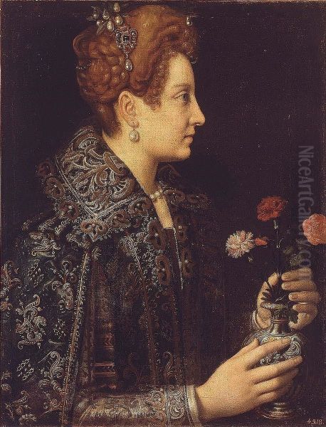Portrait of a Young Woman in Profile - view 1
