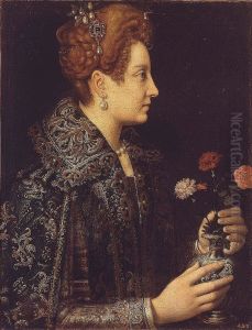 Portrait of a Young Woman in Profile by Sofonisba Anguissola