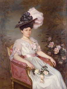 Portrait of S. M. Rayevskaya by Victor Schtember
