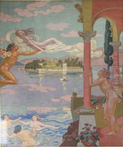Zephyr carries Psyche to the island of bliss by Maurice Denis