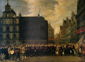Portrait of the Members of the GuildOude Voetboog("Old Arbalest") in Antwerp by David Teniers the Younger