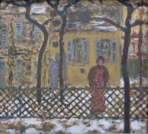 Behind the Fence by Pierre Bonnard