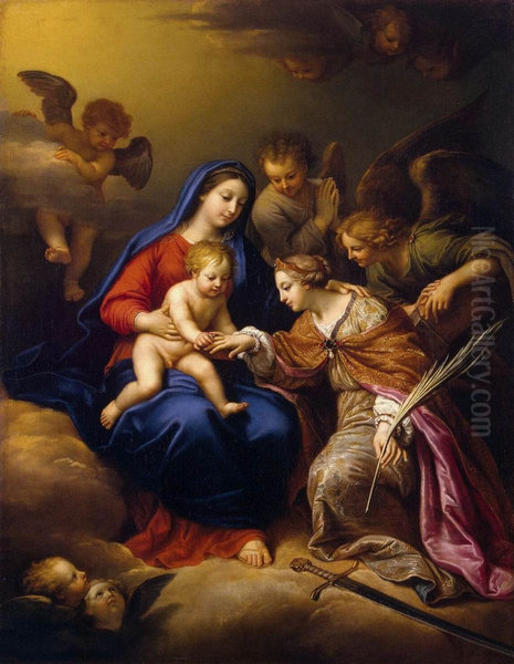 Le Mariage mystique de sainte Catherine (Mystic Marriage of St Catherine) - view 1