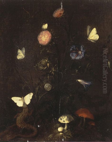 Bloemen, Hagedis en Vlinders - view 1