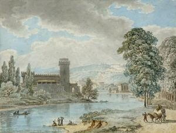 Klassische
Flusslandschaft. - view 1