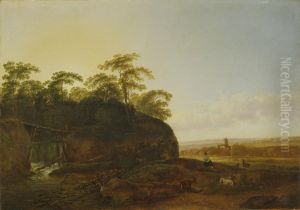 Landscape with Goats by Johann Christian Klengel